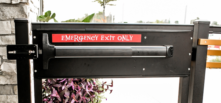emergency push bar installation in El Sobrante